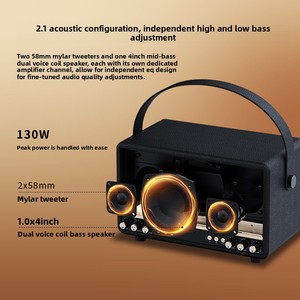 Haut-parleur Karaoké Extérieur V5.3 130W avec Basses Profondes et Longue Autonomie – Son Surround pour Salon et KTV, Enceinte Portable - Product Image 3