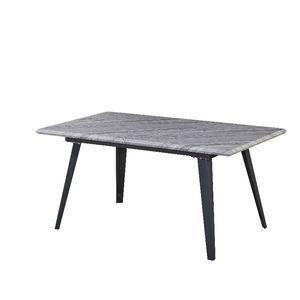 Mesa de Comedor Moderna de Lujo con Patas de Metal y Tablero de MDF, Muebles para el Hogar - Product Image 6