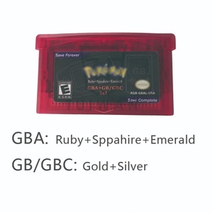 Newest 5 in 1 Video <b>Games</b> Card for GBA SP GB GBC Ruby Sapphire Emerald Gold Silver - Product Image 2