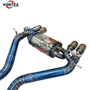 Sistema de Escape Catback VORTEX Grado 5 Ti Valvetronic para BMW F80 M3/F82 M4 2014-2018, Puntas Azules de Titanio Quemado, Tubo en X de 1.2mm de Grosor - Product Image 5