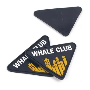 Rubber Logo Patches with Custom New Design Sew On 3d Brand Name Logo Soft Silicone Pvc Patch For Sportswear