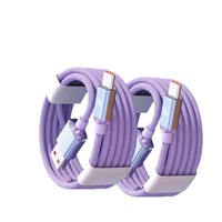 Kabel Data Tipe C Anyaman Kepang Pengisian Daya Super Cepat 120W
