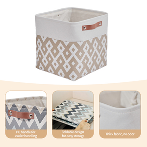 Tùy Chỉnh Nhãn <span class=keywords><strong>Cube</strong></span> Lưu Trữ Giỏ Có Thể Gập Lại Lưu Trữ Cubes 13x15x13 Với Tùy Chỉnh In Ấn Closet Lưu Trữ Tổ Chức Giá Rẻ - Product Image 2