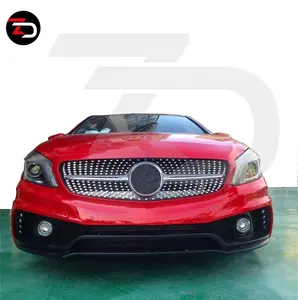 2013-2018 Wad Style Body Kit With Front Bumper Side Skirts For Mercedes A Class W176 A180 A200