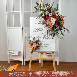 Decorazione per Arco Nuziale con Composizione Floreale in Seta Flessibile, Ecologica, Dimensioni 1-2m per Ricevimenti di Nozze - Product Image 3