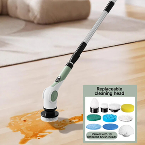 Brosse de <span class=keywords><strong>nettoyage</strong></span> électrique multifonctionnelle 10 en 1, brosse de <span class=keywords><strong>nettoyage</strong></span> électrique sans fil pour sols et salles de bain - Product Image 1