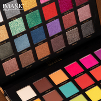 Palette de fards à paupières professionnelle 48 couleurs haute pigmentation - Étui magnétique double couche imperméable, logos personnalisés disponibles pour les marques privées