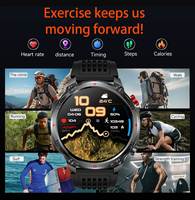 Montre connectée GPS de sport en plein air Ht45, suivi du sommeil, lampe torche LED, altimètre, baromètre, boussole, télécommande, gel de silice magnétique