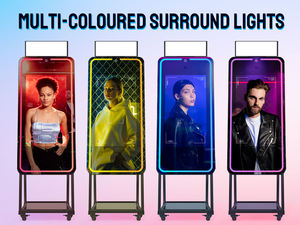 كابينة تصوير مرآة سحرية MWE مقاس 45 بوصة، شاشة FHD، شحن مجاني من مستودعات الولايات المتحدة، مع شاشة لمس LCD رقمية مقاس 32 بوصة وطابعة للمناسبات وحفلات الزفاف - Product Image 6