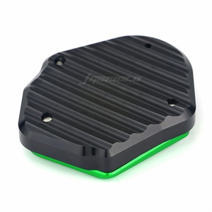 Pour <span class=keywords><strong>KAWASAKI</strong></span> VERSYS650 NINJA400 <span class=keywords><strong>Z400</strong></span> Z250 KLX250 KLE650 support latéral de pied de moto agrandir accessoires de plaque d'extension de béquille - Product Image 6