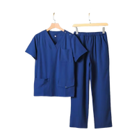 Costumes d'hôpital pour femmes de qualité supérieure de couleur bleue sur mesure en gros femme infirmière gommages médicaux gommage médical pour femmes