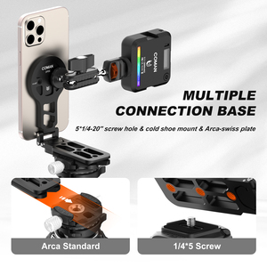 Coman Dp55 Linh Hoạt <span class=keywords><strong>Tripod</strong></span> Với Arca-Thụy Sĩ Lạnh Giày Từ Điện Thoại Chủ Có Thể Gập Lại Máy Tính Để Bàn Núi Cho Điện Thoại Vlogging Du Lịch - Product Image 6
