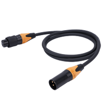 Câble de micro XLR femelle vers double XLR mâle en Y avec gaine en PVC et blindage tressé, résolution 1080p