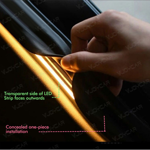 VJOYCAR Tira de Luz LED de Silicona para Maletero, para Tesla Model Y <span class=keywords><strong>2021</strong></span>-2026 y Model 3, Lámparas Flexibles de Goma RGB, Luz de Decoración Exterior - Product Image 5
