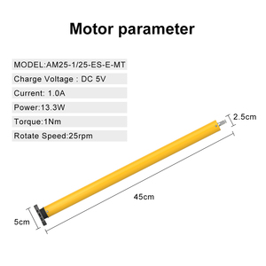 Motor Tubular con Sensor Moderno AM25 A-<span class=keywords><strong>OK</strong></span>, Batería Recargable Integrada, Motor para Hogar Inteligente Compatible con Matter, HomeKit y <span class=keywords><strong>Google</strong></span> - Product Image 3