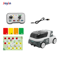 Voiture intelligente programmable à suivi de ligne RC 2,4G, contrôle par carte couleur, jouet robot éducatif pour l'apprentissage STEM