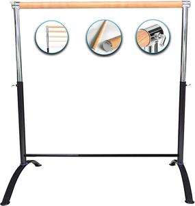 Ballet Barre portátil para casa o estudio, barra ajustable independiente para estiramiento, equilibrio, Pilates, barre de baile - Product Image 2