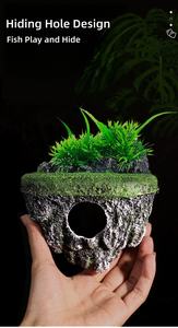 Usmilepet Nieuwe Aankomst Hars Hangende Schildpad Tank Zonnebank Platform <span class=keywords><strong>Aquarium</strong></span> Decoratie Voor Reptielen <span class=keywords><strong>Aquarium</strong></span> <span class=keywords><strong>Aquarium</strong></span> Ornament - Product Image 3