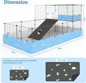 DIY Pet Playpen Portátil Cão Gato Coelho Metal Canis Pequeno Pet Animal Casa Gaiola - Product Image 2