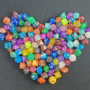 Dados de Plástico al por Mayor, Dados Poliédricos de Acrílico para Juegos de Rol, Dungeons and Dragons, D&D, D4-D20, Estilos Surtidos Aleatorios - Product Image 5