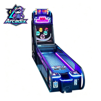 Machine de jeu d'arcade à monnayeur pour lancer de boules de bowling avec rédemption de tickets pour parc d'attractions