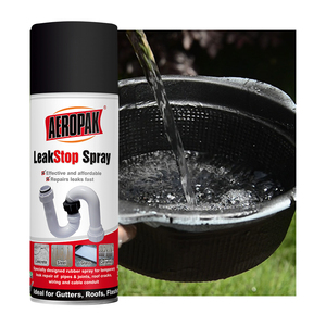 Aeropak 400ml <strong>Aerosol</strong> Adhesive Sealant Anti-leaking <strong>Quick</strong>-drying Black <strong>Color</strong> Waterproof Repair Sealant Spray Paint - Product Image 1