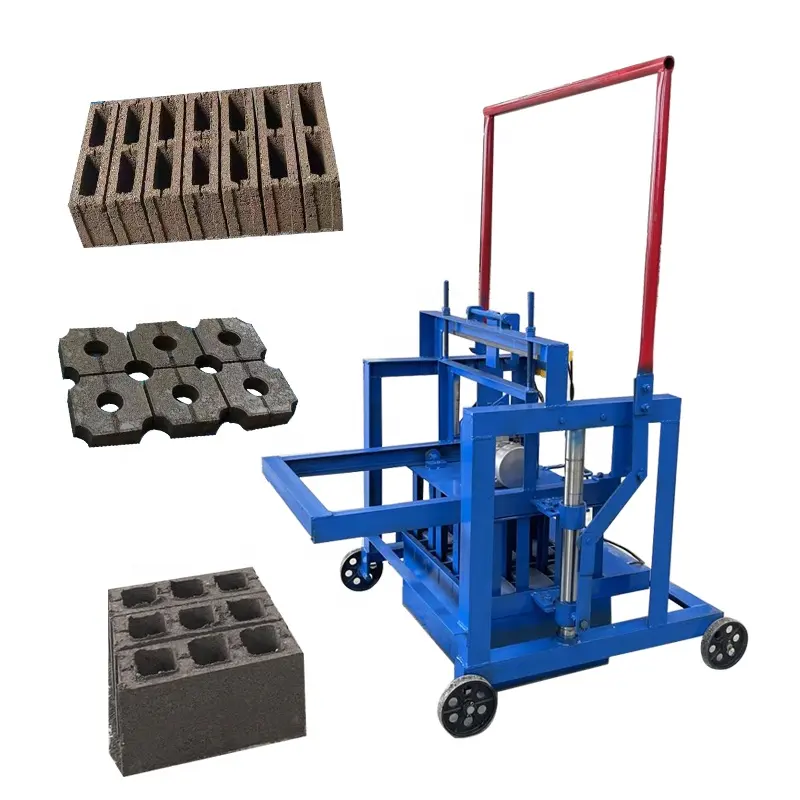 Egg Laying Small Manual Concrete Cement Block Rotation Type Brick Making Machine For Sale In Uganda