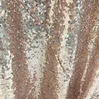 Nappe ronde scintillante dorée rose, nappe à paillettes pour mariage, banquet, fête