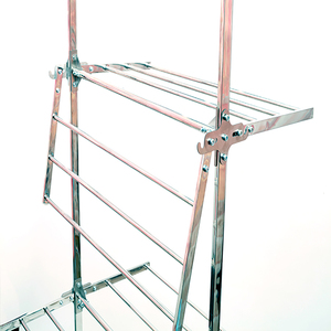 Séchoir à linge pliable à double niveau en acier inoxydable, idéal pour salle de bain et salon – Meilleures ventes à <span class=keywords><strong>prix</strong></span> réduit - Product Image 6
