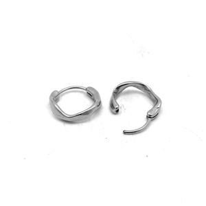Pendientes de Aro Personalizados para Hombre Yunnique, Acero Inoxidable 316, Hipoalergénicos, Ondulados Irregulares, Minimalistas, Perforados, Estilo Vintage, para Regalo - Product Image 3