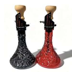Cachimba de Vidrio Grabado EL Bomber, Juego Completo con Decoración de Caracteres Chinos - Product Image 1