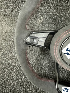 Volante de fibra de carbono para coche para Audi <span class=keywords><strong>RS3</strong></span> S3 A3 A4 B9 RS6 RS7 S4 A3 8V Q7 Q5 A6 - Product Image 2