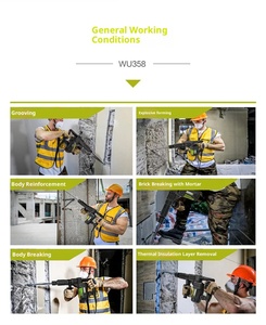 WU358 Electric Pick High <b>Power</b> Single Use Electric Pick Lightweight Concrete Electric Impact <b>Drill</b> - Product Image 5