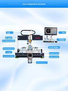 Équipement de fixation intelligent à double station <span class=keywords><strong>Taozi</strong></span>, tournevis électrique servo, vis visuelle, équipement de machinerie industrielle, 1 an - Product Image 3