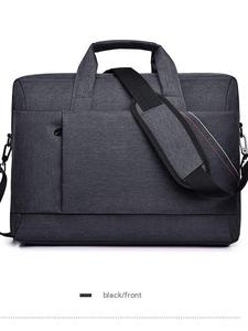 Sac à bandoulière pour ordinateur portable pour femme, sac messager léger grande capacité, sac fourre-tout et porte-documents décontracté de couleur unie - Product Image 5