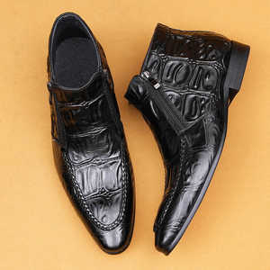 Botas de Trabajo Amekaki Retro de Piel de Caballo Originales 2025 para Hombre, Lavables, Hechas a Mano con Tecnología Goodyear, con Cordones, Genuinas - Product Image 1