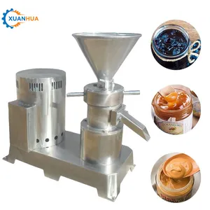 small peanut cream production line fruit jam making machine stone mill peanut butter grinding machine