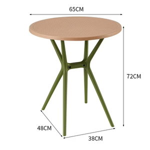 Giá rẻ ngoài trời thường PP nhựa băng ghế dự bị nhựa <span class=keywords><strong>Stackable</strong></span> ghế bán buôn Nhựa Bàn tròn ngoài trời bàn ăn - Product Image 6