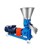 Nouvelle machine à granulés d'herbe et de maïs, extrudeuse domestique pour volailles, petite, à moteur diesel, 220V, 750x280x700mm