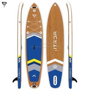 JTRDA personalizado soplado <span class=keywords><strong>de</strong></span> diseño <span class=keywords><strong>de</strong></span> madera <span class=keywords><strong>comprar</strong></span> Stand Up madera Paddle Board inflable SUP Paddle Board con grano <span class=keywords><strong>de</strong></span> madera - Product Image 3