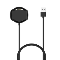 Câble de charge magnétique USB de remplacement noir de 3,3 pieds pour la montre connectée GPS Golf Buddy Aim W10
