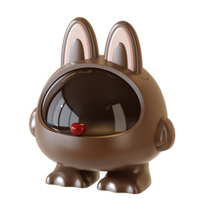Cute Rabbit Hair Accessory Storage Box With Lid For Organizing Hair Ties And Headbands Desktop Organizer Large Capacity - Product Image 4