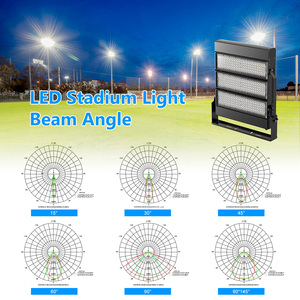 ไฟสปอร์ตไลท์ LED RGB กำลังสูง IP66 กันน้ำ 160LM/W 100w 1200w 3000K-6500K ETL ROHS สำหรับสนามกีฬา - Product Image 5