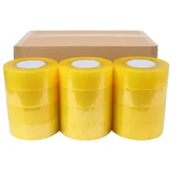 36 rouleaux Boîte Carton Joint Clair Transparent Bopp Bande D'emballage 48 mm X 100 Mètres - Product Image 5