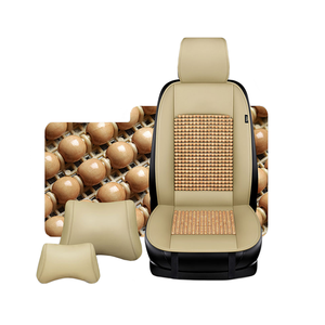 Xiangta negro rojo <span class=keywords><strong>café</strong></span> cuentas de madera funda de asiento de coche Universal verano refrigeración bambú funda de asiento de coche/cojín de asiento de coche - Product Image 1