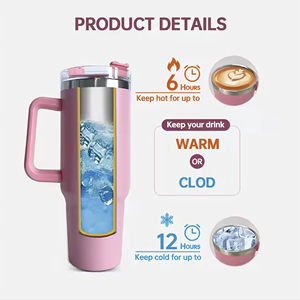 Gobelet DAJI <span class=keywords><strong>HYDRO</strong></span> 40oz en acier inoxydable Design moderne isolé tasse de voyage poignée sublimation double paroi flacon sous vide bouteille - Product Image 4