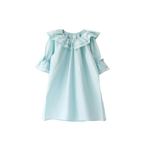 Abito da casa da ragazza abiti estivi In raso per bambini In pizzo all'uncinetto - Product Image 6