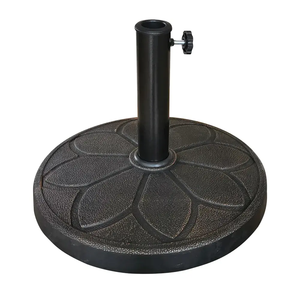 Base de <span class=keywords><strong>parasol</strong></span> <span class=keywords><strong>déporté</strong></span> de plage 12 kg en fer et plastique, 2 pièces - Product Image 1