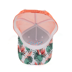 Tùy Chỉnh 100% Polyester Trucker Lưới Cap 5 Bảng Điều Chỉnh 3D Thêu Mũ Bóng Chày Kỳ Nghỉ Mùa Hè Bãi Biển Thiết Kế Snapback Cap - Product Image 5