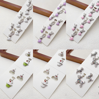 Collection de bijoux papillon plaqués or XUPING, élégant ensemble collier et boucles d'oreilles, livraison directe